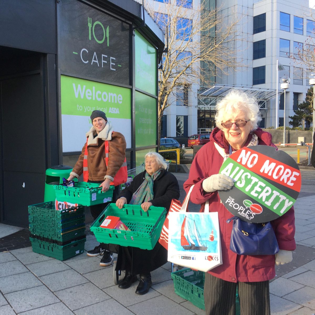 Generous Southampton shoppers donate trolley-fulls to food bank