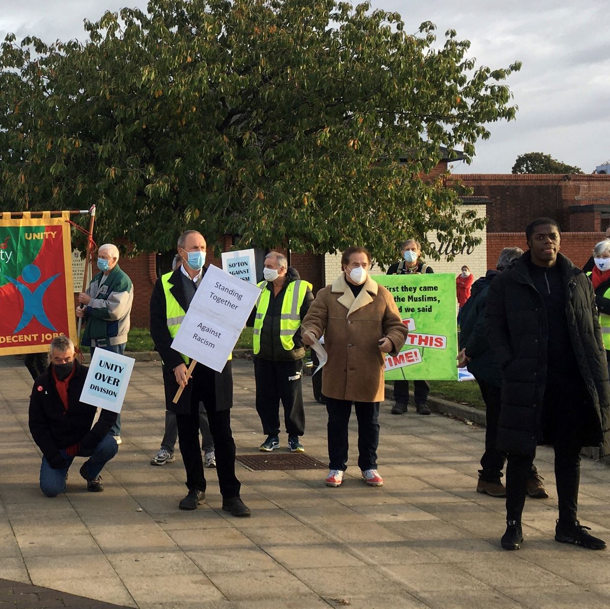 Anti-racism rally in Southampton following racially motivated attack