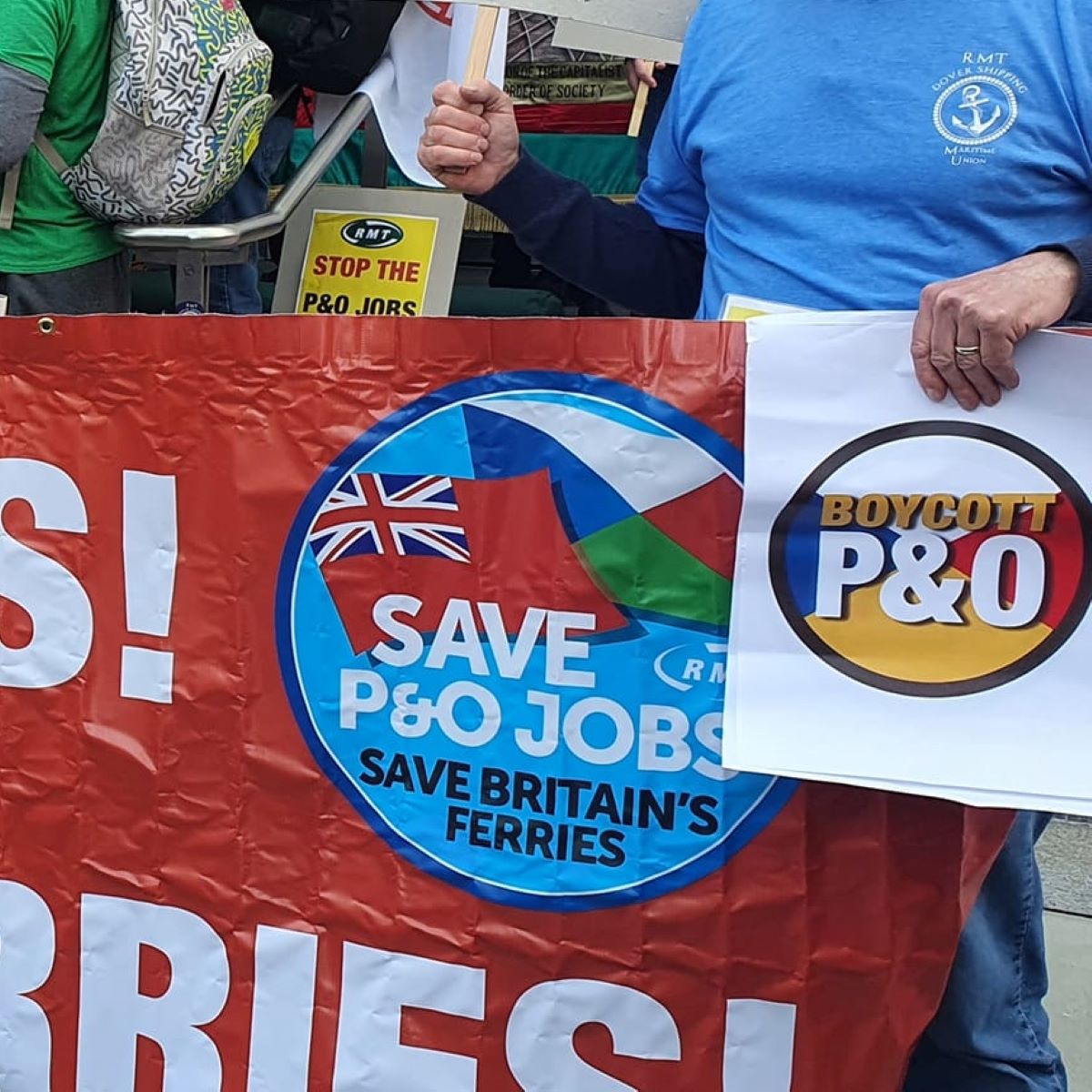 Protesters demonstrating against P&O in Southampton tomorrow