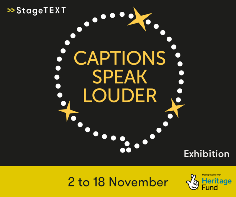 Preview: Captions Speak Louder, MAST Mayflower Studios, Southampton