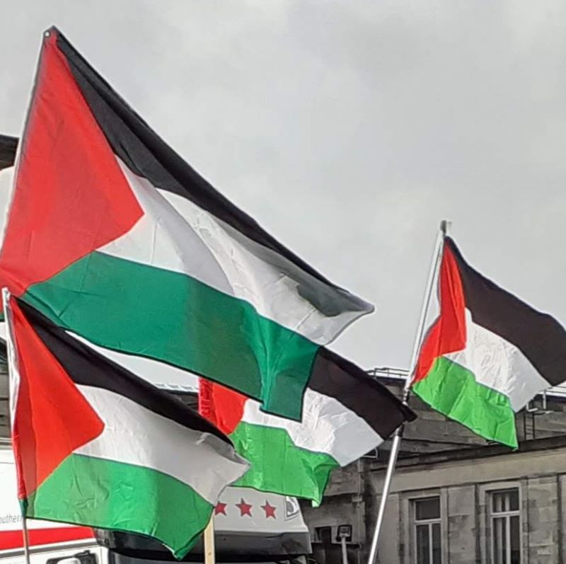Palestine Solidarity Campaign vigil in Southampton on Saturday