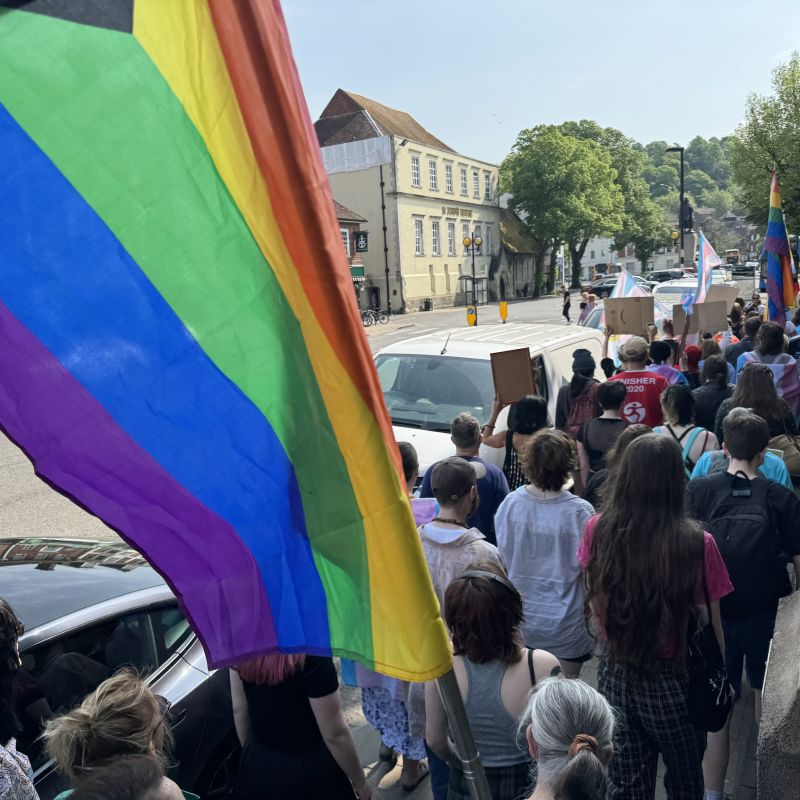 Trans rights protest in Winchester hailed as a success